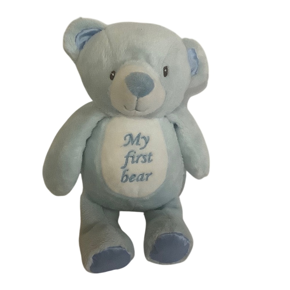 Kellytoy Blue My First Bear Plush Stuffed Animal 9" Q036 2017